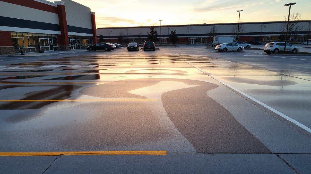 Parking Lot Cleaning & Striping service