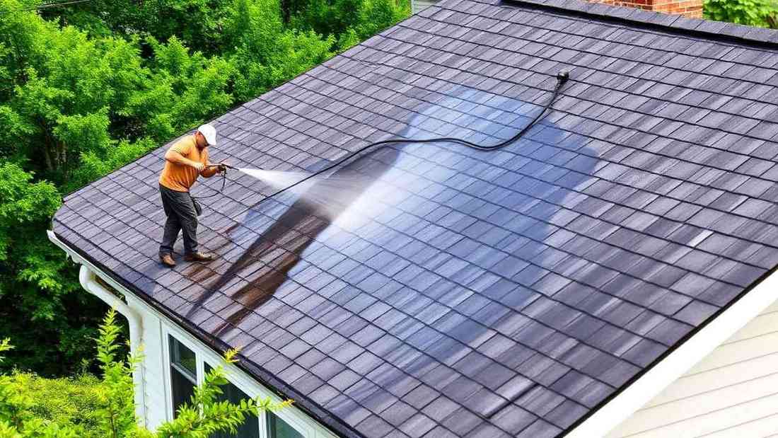 Soft-Wash Roof Cleaning